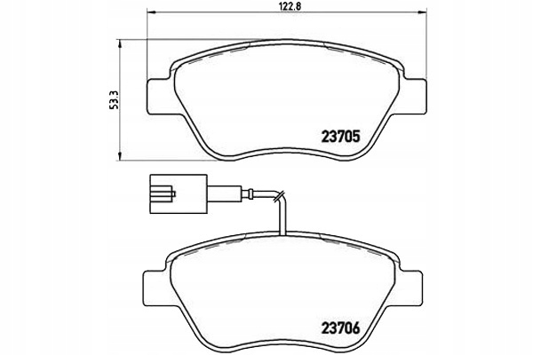 фото №9, Гальмівні колодки гальмівний. fiat punto evo 09-