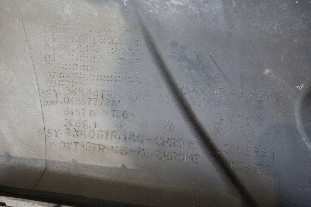 фото №7, Chrysler pacifica i 03-07 спойлер спойлер dół бампера перед передній