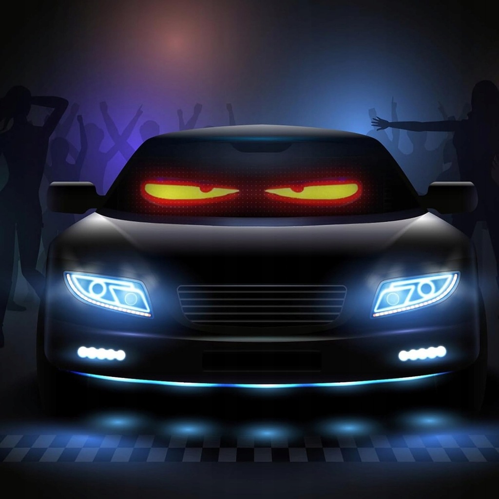 фото №7, Динамическая лампа автомобильная led eye с miękkim kolorowym экран 102 348mm