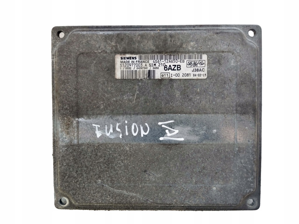 фото №1, Бортовой компьютер блок управления двигателя ford fusion mk1 1.4b