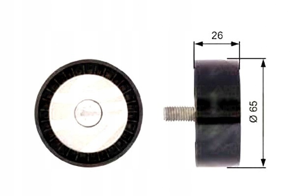 фото №2, Gates t36388 ролик направляющая / направляющая, ремень клиновой зубчатый