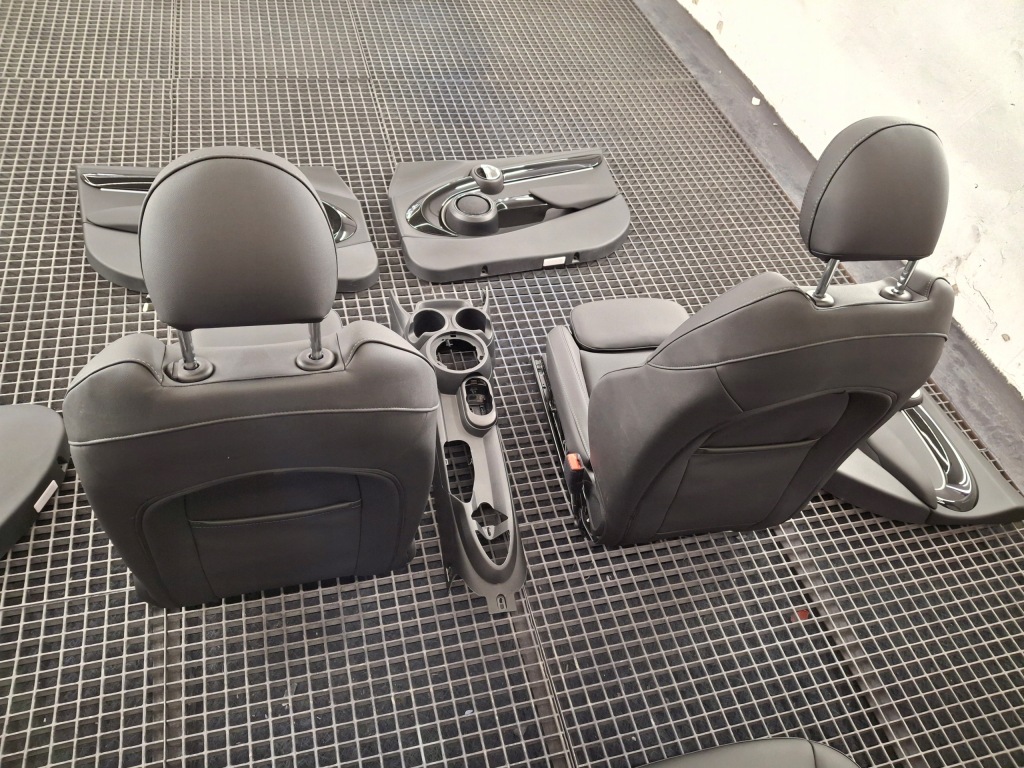 фото №10, Mini f55 салон сидіння обшивки тунель заднє сидіння idealny комплект jak новий europa