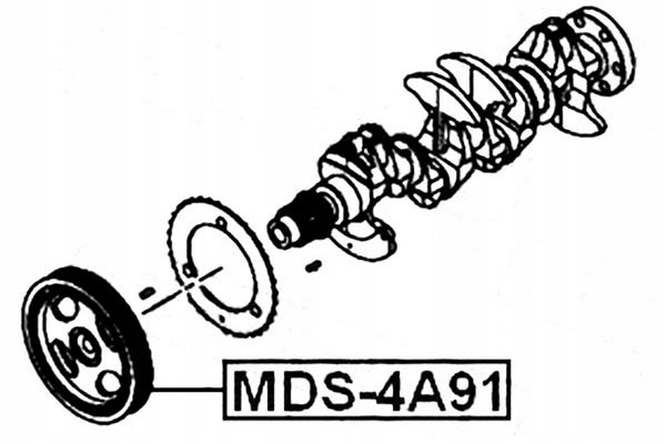 фото №9, Febest mds-4a91 шкив, wał коленчатый