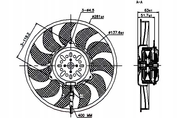 фото №1, Nissens вентилятор радиатора audi a6, a6 allroad 2