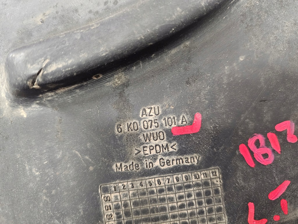 фото №10, Seat ibiza ii брызговик левый задний задняя 6k0075101a