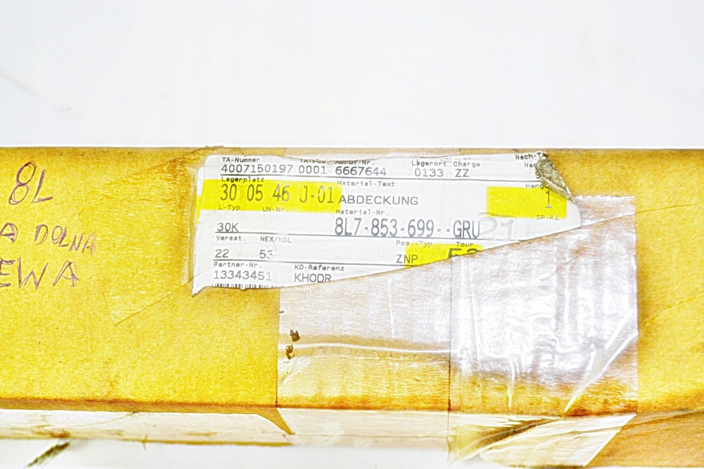 фото №11, Audi a3 s3 8l молдинг нижняя задняя левая 8l7853699 nowa