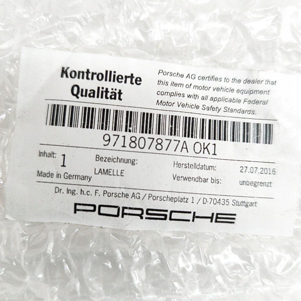 фото №7, Porsche panamera 971 2017 левая сторона решётка радиатора радиатора / решётка радиатора