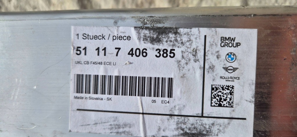 фото №7, Bmw x1 f48 / x2 f39 / 2 f45 15- зона деформации верхний левая nowa org