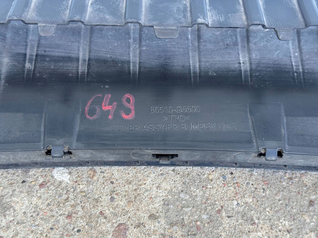 фото №16, Kia niro 1 i lift накладка dół бампера перед спойлер накладка-спойлер 86510g5500