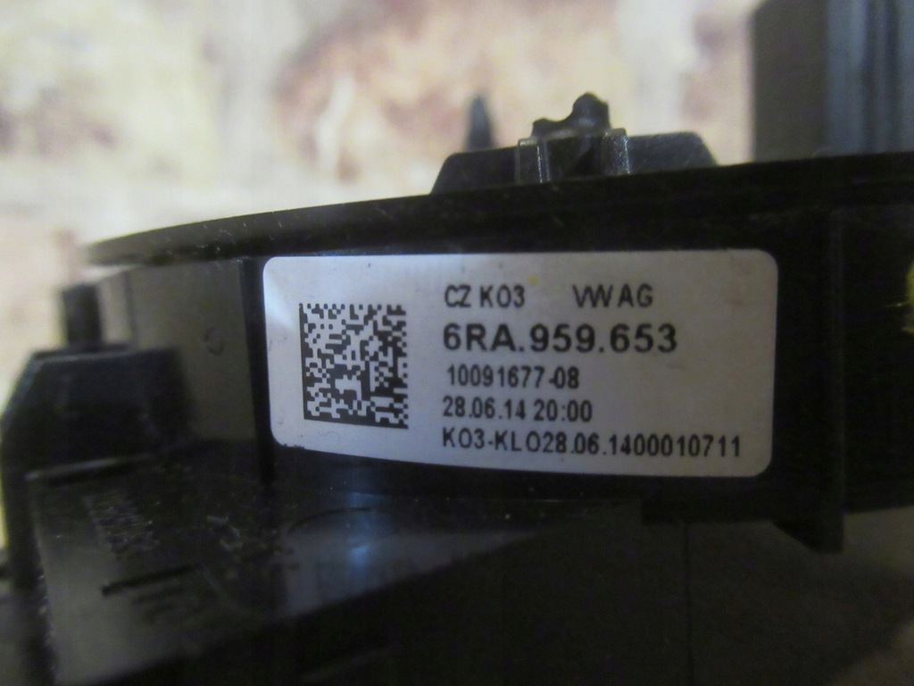 фото №4, Лента подушка безопасности шлейф 5j0919475a seat toledo iv 2014 rok