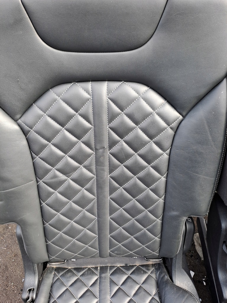 фото №12, Audi q7 4m 16r s-line сиденья заднее сиденье обшивки кожа подогрев 7 легковые