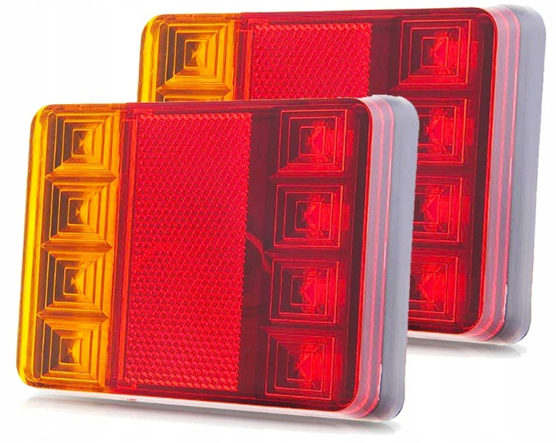 фото №1, Набір лампа комбінований задніх diodowych евакуатор 12v