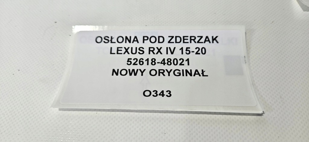 фото №7, Захист pod бампер lexus rx iv 2015-20 52618-48021