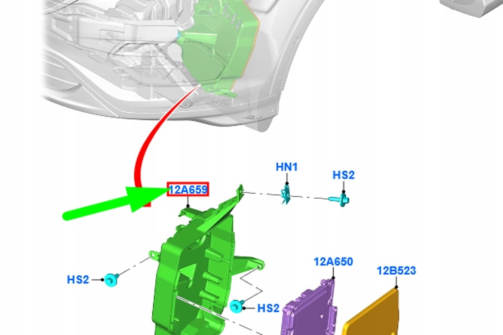 фото №7, Кронштейн блок управления ford kuga 12- 2041622 оригинальный номер ford