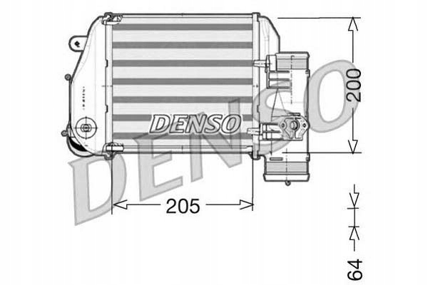 Интеркулер denso 4f0145805e ra8010340 30767 Цена