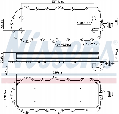 фото №2, Nissens 90944 радиатор масла, масло двигательный