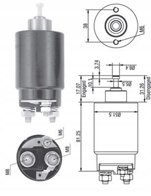 Вимикач електромагнітний, стартер magneti marelli 940113050264 Ціна