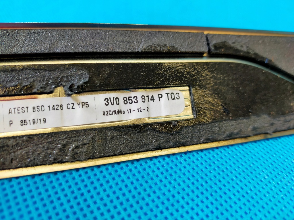 фото №9, Skoda superb 3 iii fl 2.0fsi 2020r молдинг порог правый перед 3v0853814p