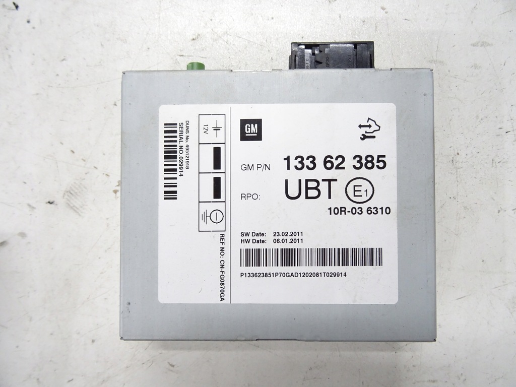 фото №1, Opel insignia a модуль блок керування радіо ubt