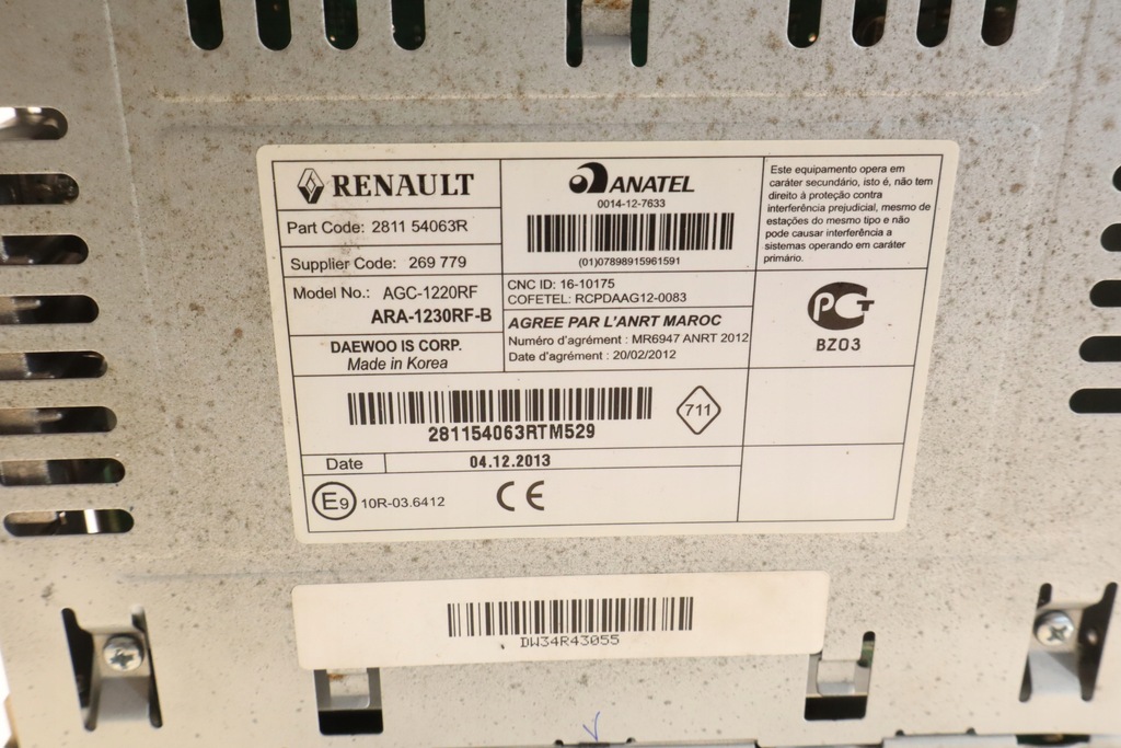 фото №7, Радио renault kangoo ii 281154063r