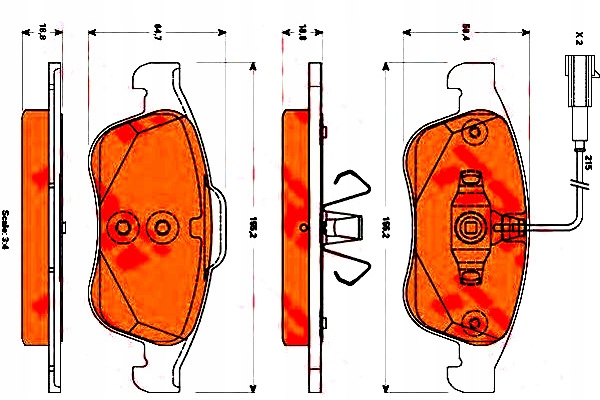 фото №1, Trw тормозные колодки тормозные alfa romeo giulietta 1.4 tb
