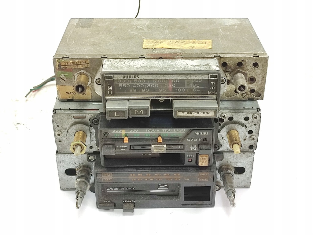 фото №12, Набор retro / vintage радио - рычаг переключения передач - рамки - philips