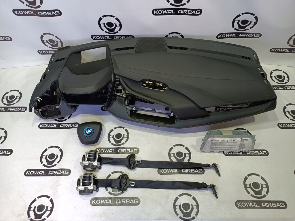 фото №1, Bmw i8 панель приладів консоль подушка безпеки подушки безпеки ремені оригінал демонтаж