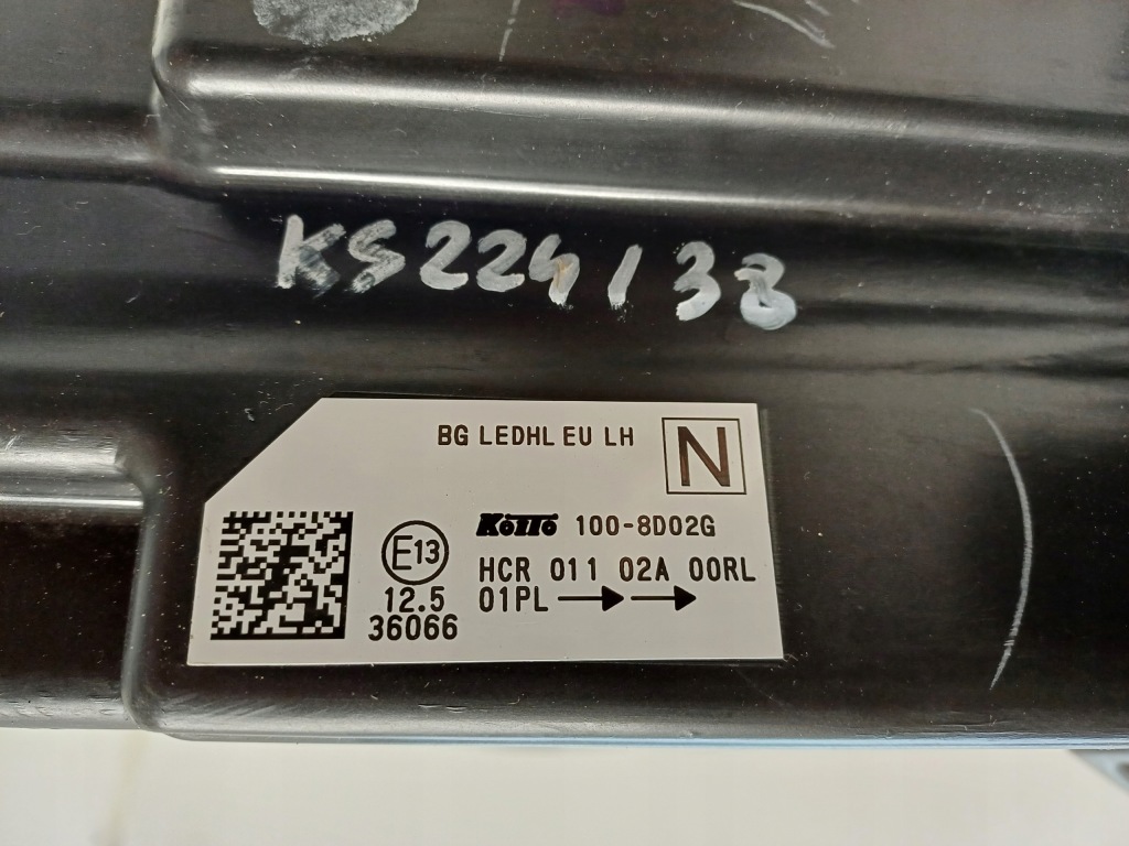 фото №13, Nissan qashqai 3 iii j12 21- лампа левая перед led 100-8d02g