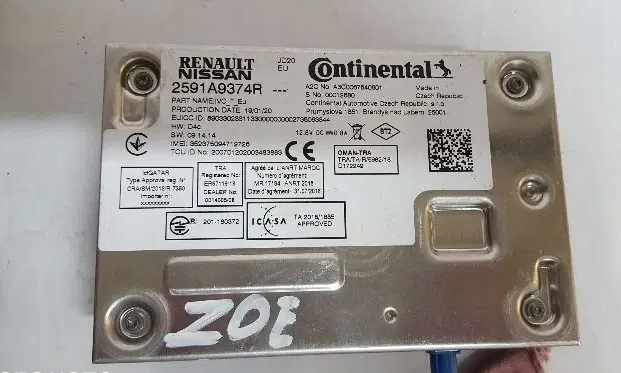 фото №1, Модуль блок управления радио навигации renault zoe ii