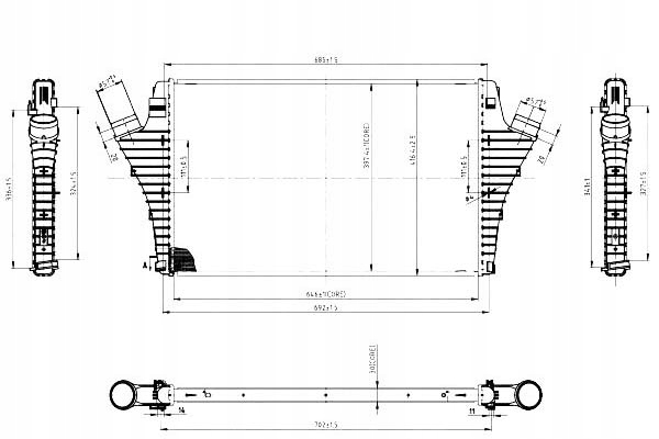 Купити Nrf інтеркулер opel vectra c 2,0t nrf