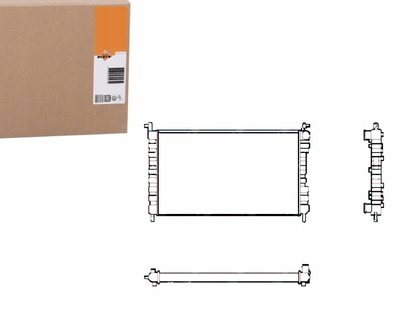 фото №1, Nrf 53600 радиатор, система охлаждение двигателя