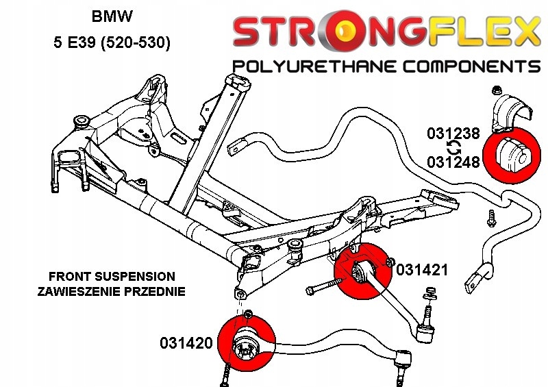 фото №2, 031238a - втулка стабілізатора передній sport strongflex