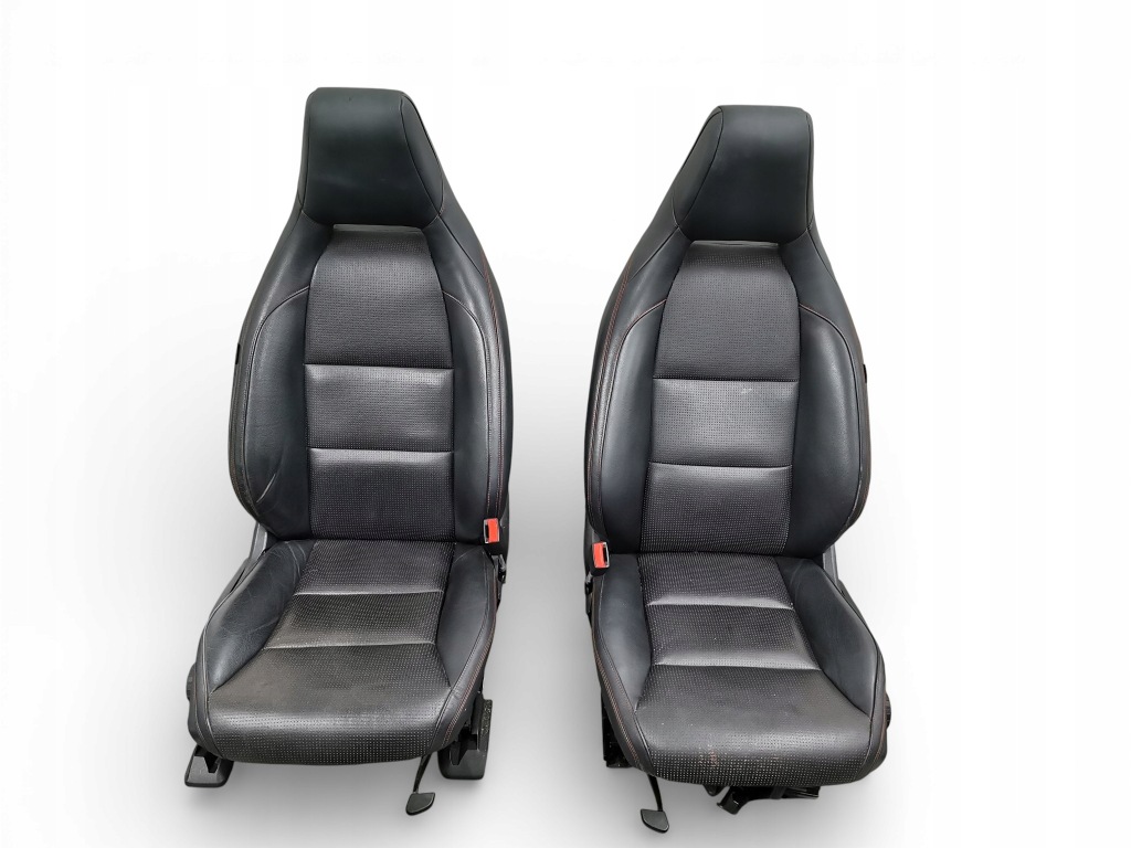 фото №8, Салон сиденья amg кожаный обшивки mercedes w176 заднее сиденье кожа подогрев чёрные