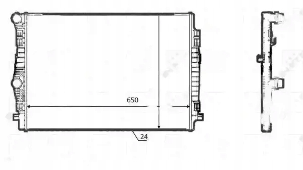 Купить Радиатор воды 58392 nrf audi a3