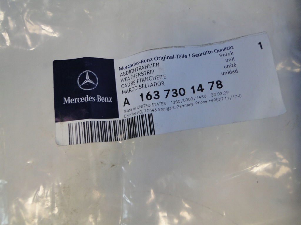 Купить Mercedes прокладка верхний дверь задние правое блок двигателя c ml w163 163