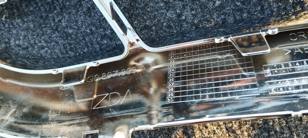 фото №4, Vw polo vi r line lift 2g0 2g0807833a решётка рамка выхлоп хром левая оригинальный номер