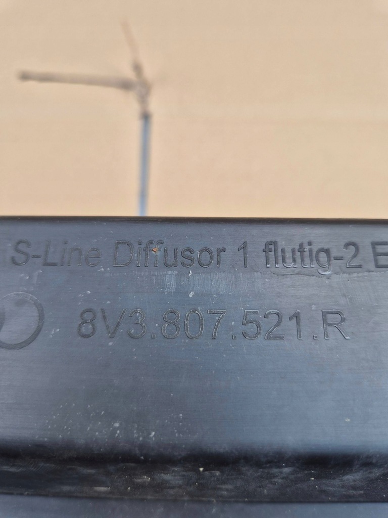 фото №12, Audi a3 8v lift 16- s-line дифузор заднього бампера 8v3807521r