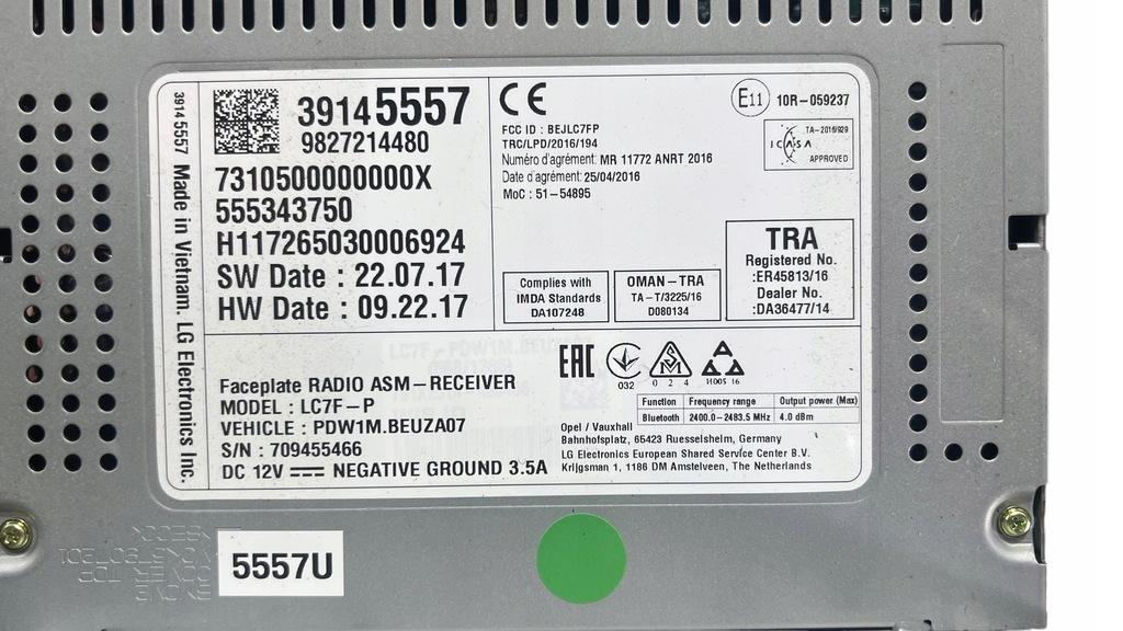 фото №8, Радио экран дисплей сенсорный opel crossland x