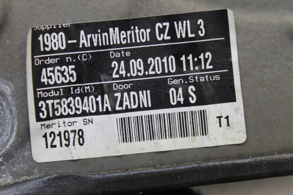 фото №9, Подъемник стекло задних левых дверь skoda superb ii estate 3t5