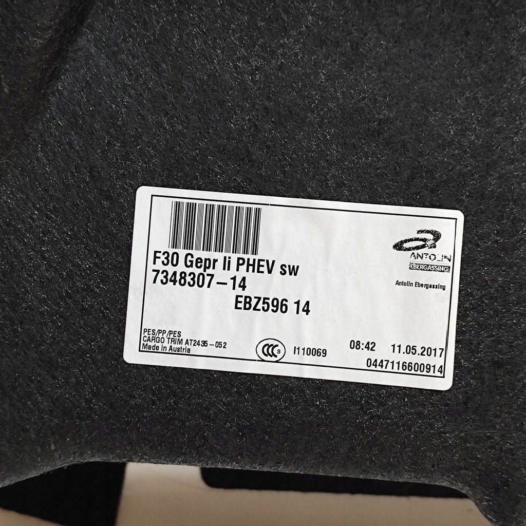 фото №7, Bmw 3 f30 f35 f31 2017 левая сторона обшивка / обивка / багажника