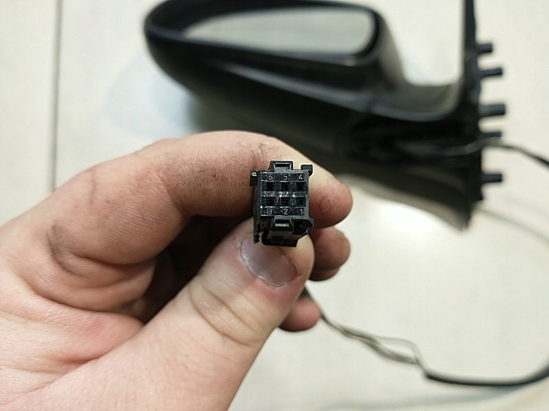 фото №8, Дзеркало ліва 5 pin peugeot 307 2.0 hdi 96347725xt