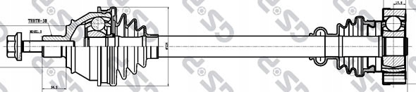 фото №1, Statim 261119 gsp привідний вал привідна