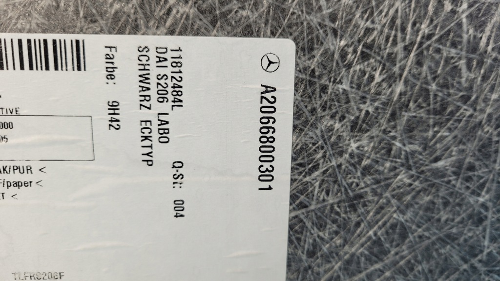 фото №7, Mercedes w206 c220 21r пол обшивка багажника a2066800301