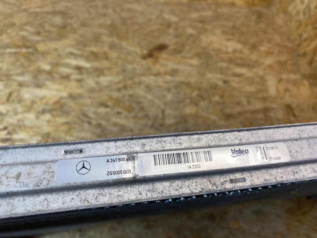 Радиатор воздуха интеркулер mercedes w177 w247 w118 a2475006100 Недорого