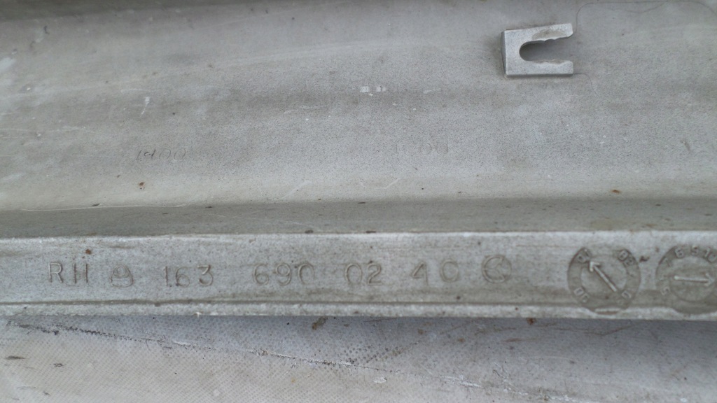 фото №5, Молдинг накладка порог левая mercedes ml w163