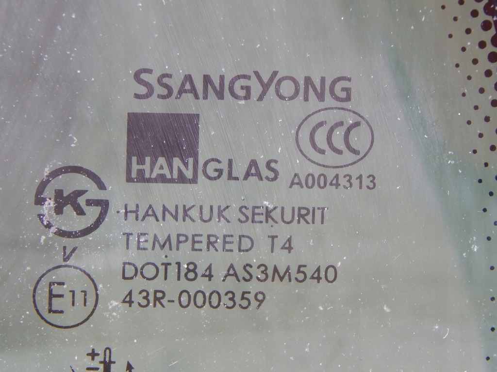 фото №4, Ssangyong rexton lift стекло кузовная левый задняя