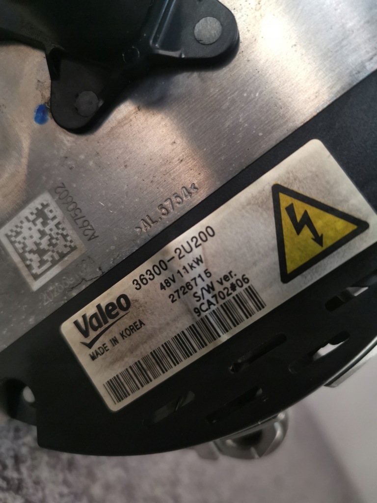 Hyundai tucson iv генератор комплектный  48v d4fe 1.6 crdi 36300-2u200 с Разборки