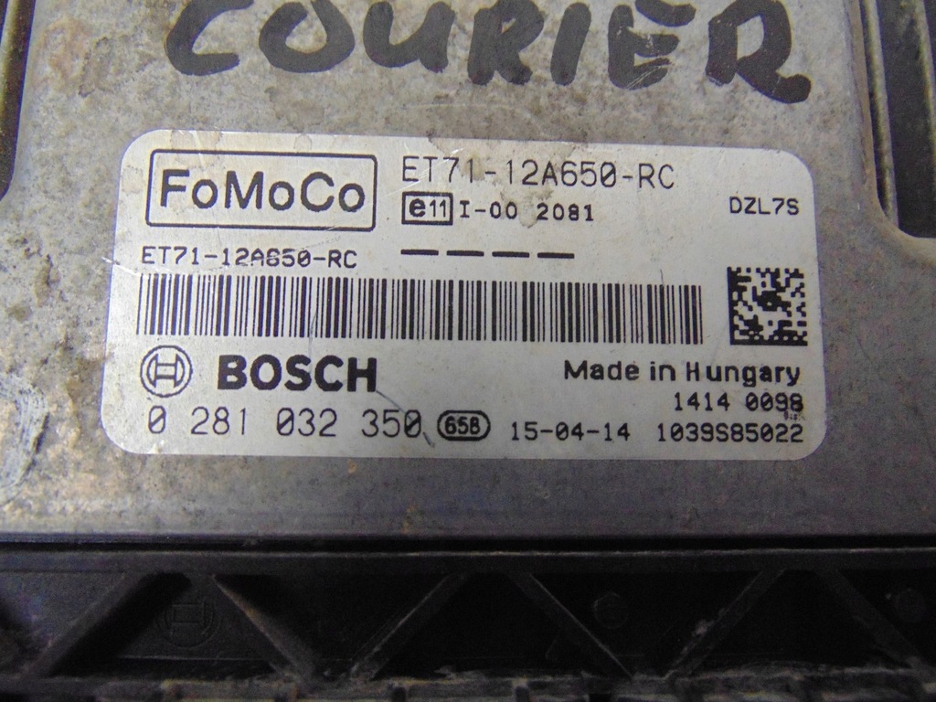 фото №5, Бортовий комп'ютер блок керування двигуна ford transit courier