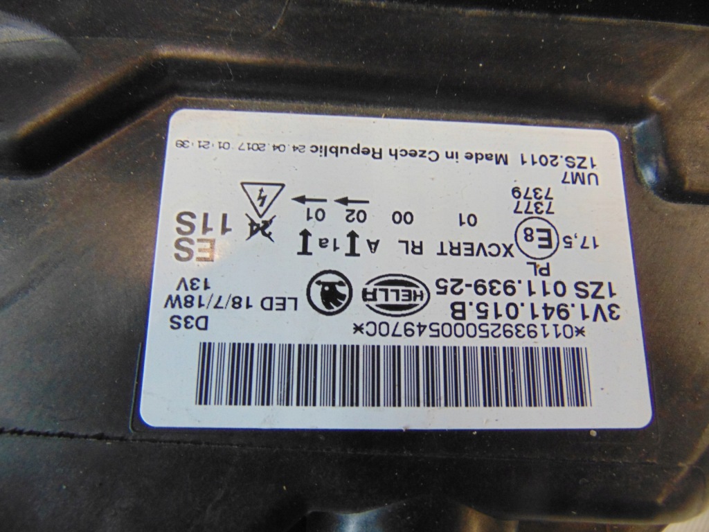 Фара ліва перед ксенон led skoda superb 3 3v1941015b Оригінал