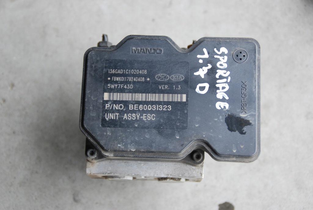 фото №4, Kia sportage насос abs 5wy7f43d 58920-3u940